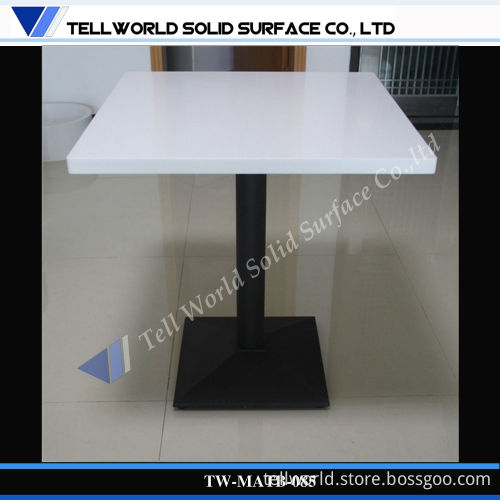 White Modern Fast Food Table/Restaurant Table